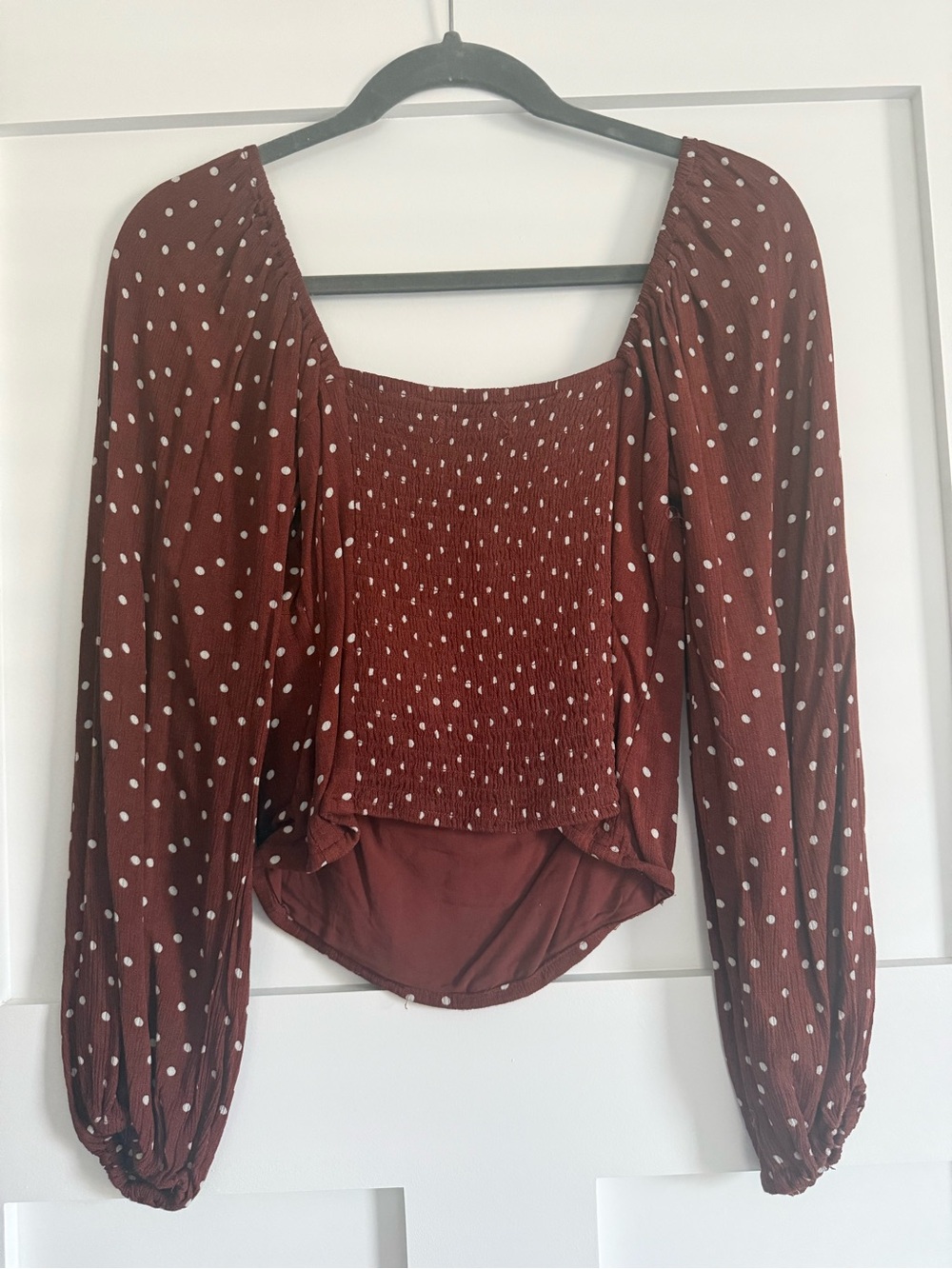 Abercrombie & Fitch Puff Sleeve Top - Picture 6 of 7